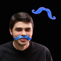 Blue Handlebar Mustache